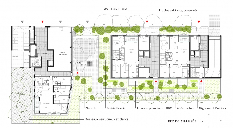 PoOla - architecture du paysage - plan masse - Bondy