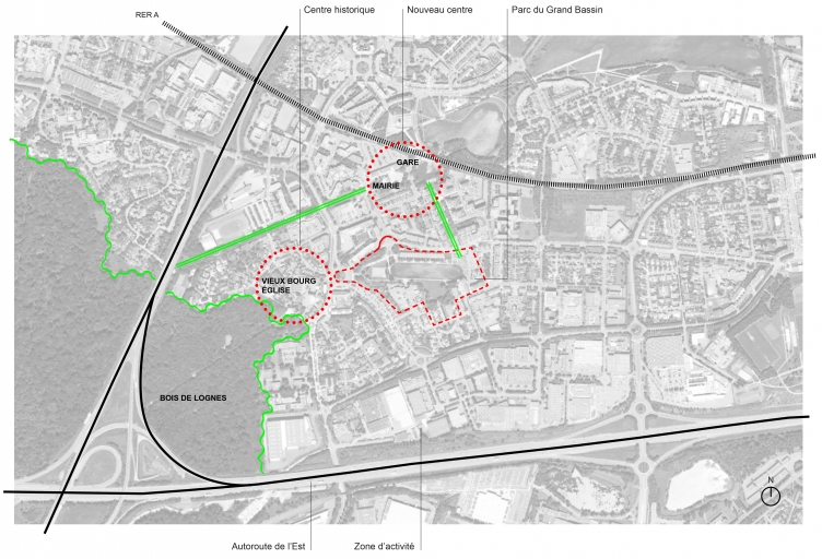 PoOla - architecture du paysage - Plan situation Lognes