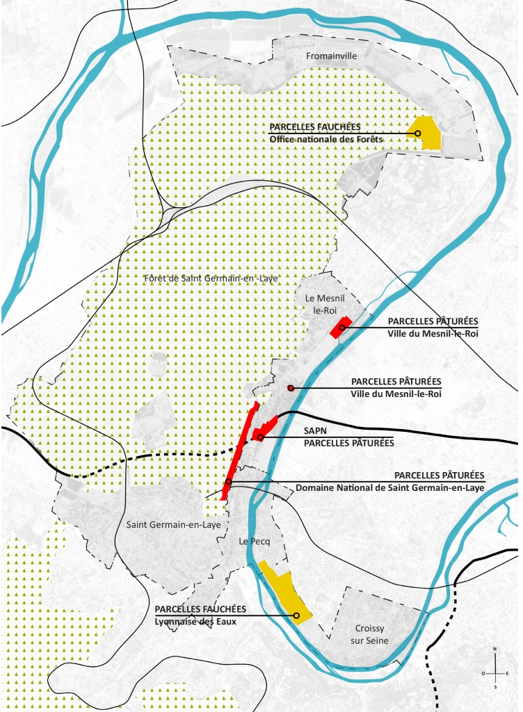 PoOla - architecture du paysage - carte Seine ouest